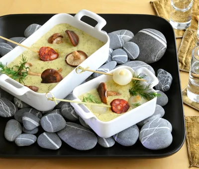 Havarti Dill fondue forestiere