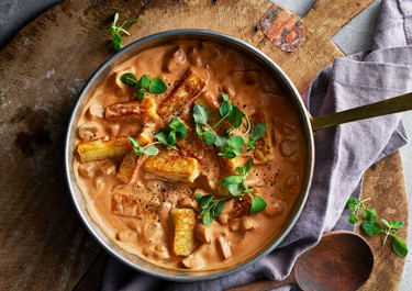 Stroganoff med ost och svamp