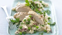 Kip-erwtenrisotto