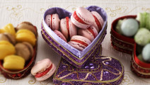 Hallonmacarons