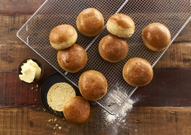 Hamburgerbröd brioche