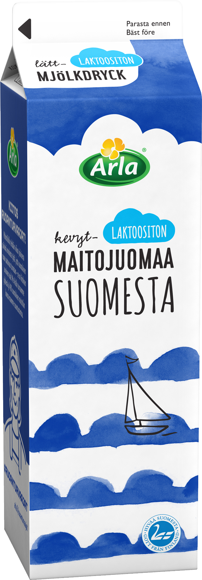 Arla laktoositon kevytmaitojuoma Suomi 1L (ESL)