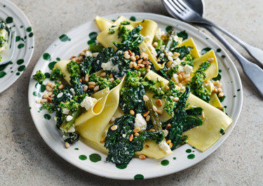 Öppen lasagne med sparris