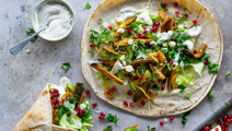 Aubergine shawarma