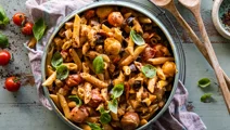 Aubergine vodka pasta