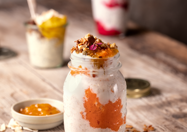 Eiwitrijke overnight oats