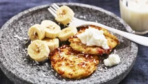 Plättar med cottage cheese och kokos