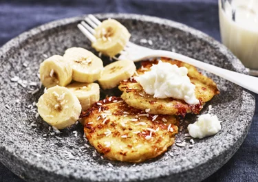 Plättar med cottage cheese och kokos