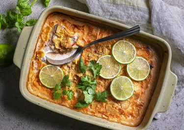 Fiskgratäng med tacosmak