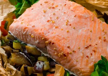 Salmón en papillote