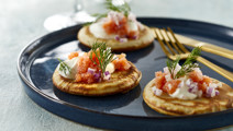 Blinis med stenbiderrogn