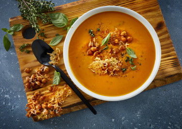 Paahdettu kurpitsakeitto