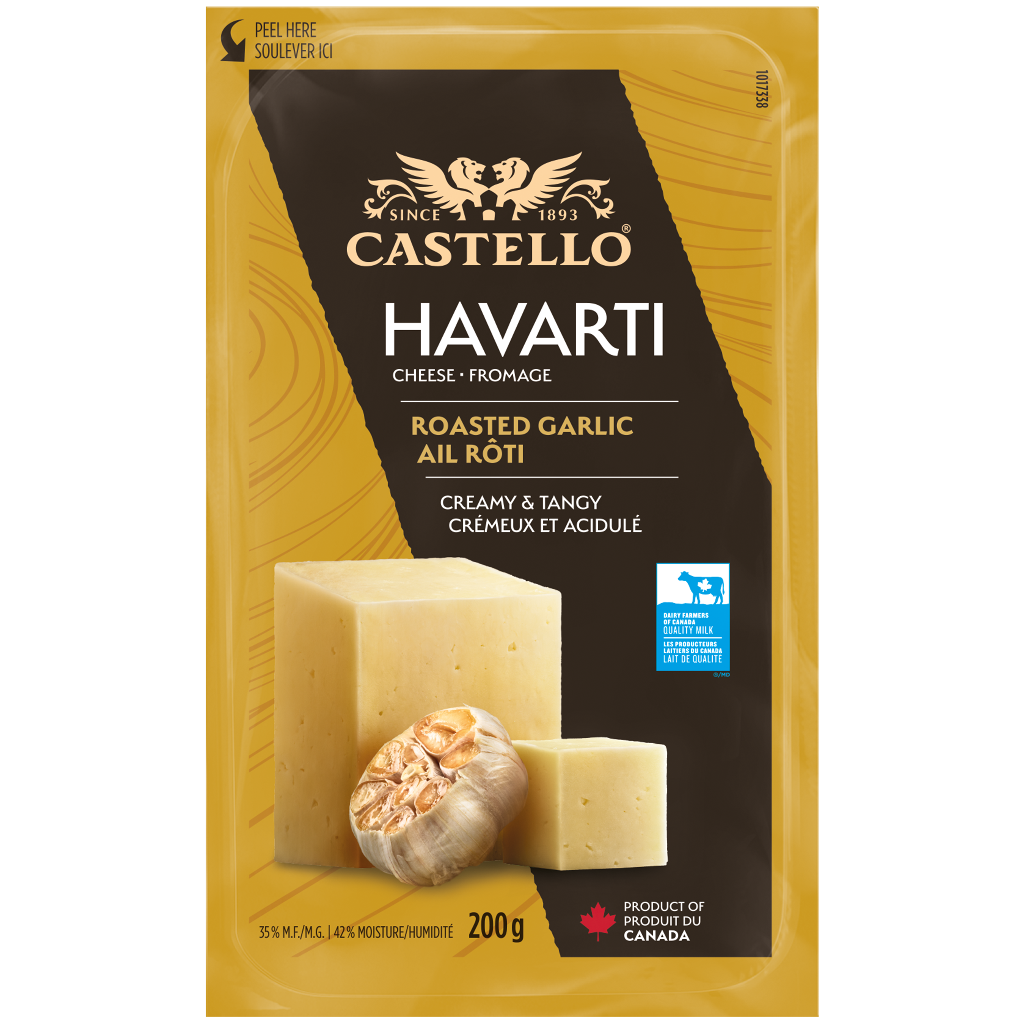 Fromage havarti à l’ail rôti Castello®