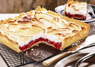 Rabarberpaj med maräng