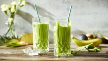 Grøn smoothie med havredrik