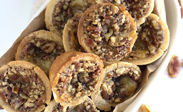 Cheesy pecan tassies