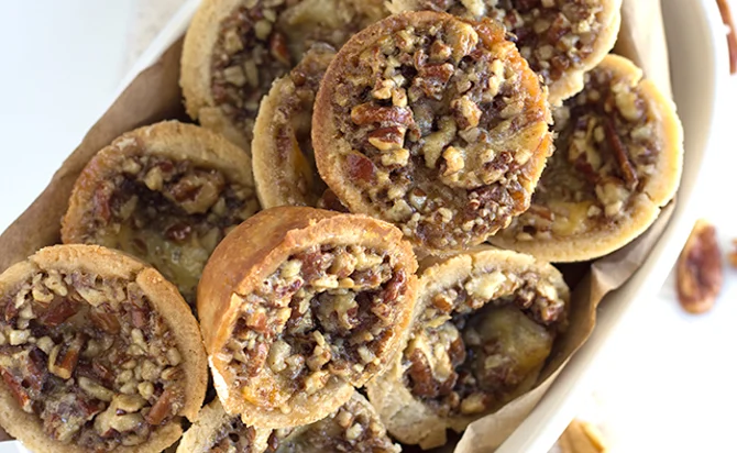 Cheesy pecan tassies