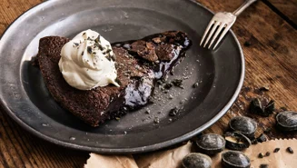 Kladdkaka med turkisk peppar