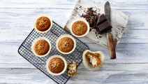 Muffins med chokoladestykker