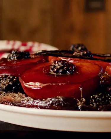 PEACH & BLACKBERRY TARTE TATIN