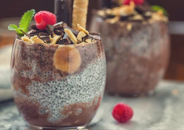 Organic Chia Milk with Banana and Chocolate