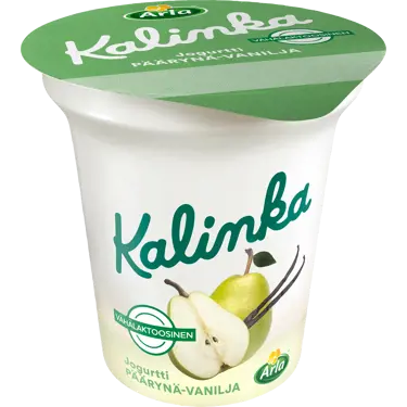 Arla Kalinka päärynä-vaniljakerrosjogurtti 150g vähälaktoosinen