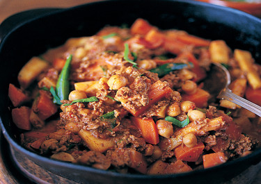 Chili con carne med kikärter