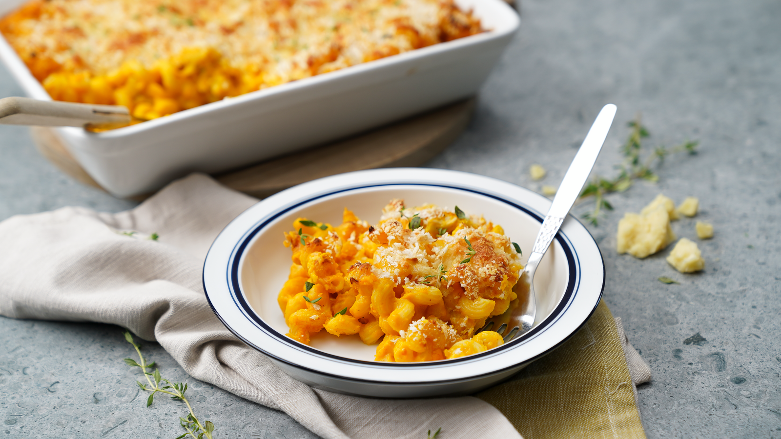 Pumpkin mac and cheese