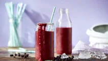Blåbærsmoothie med havredrik