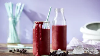 Blåbærsmoothie med havredrik