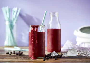 Blåbærsmoothie med havredrik