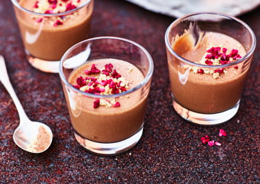 Chokolade-panna cotta