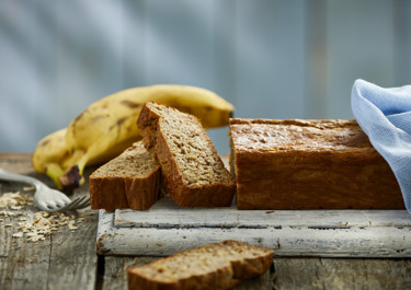 Bananbrød med havregryn