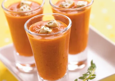 Geroosterde paprika soep
