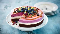 Lactosevrije verjaardag cheesecake