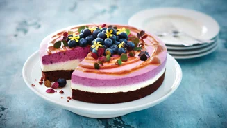 Lactose-free birthday cheesecake