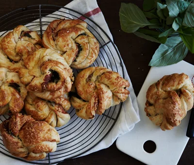 Schinken-Käse-Strudel