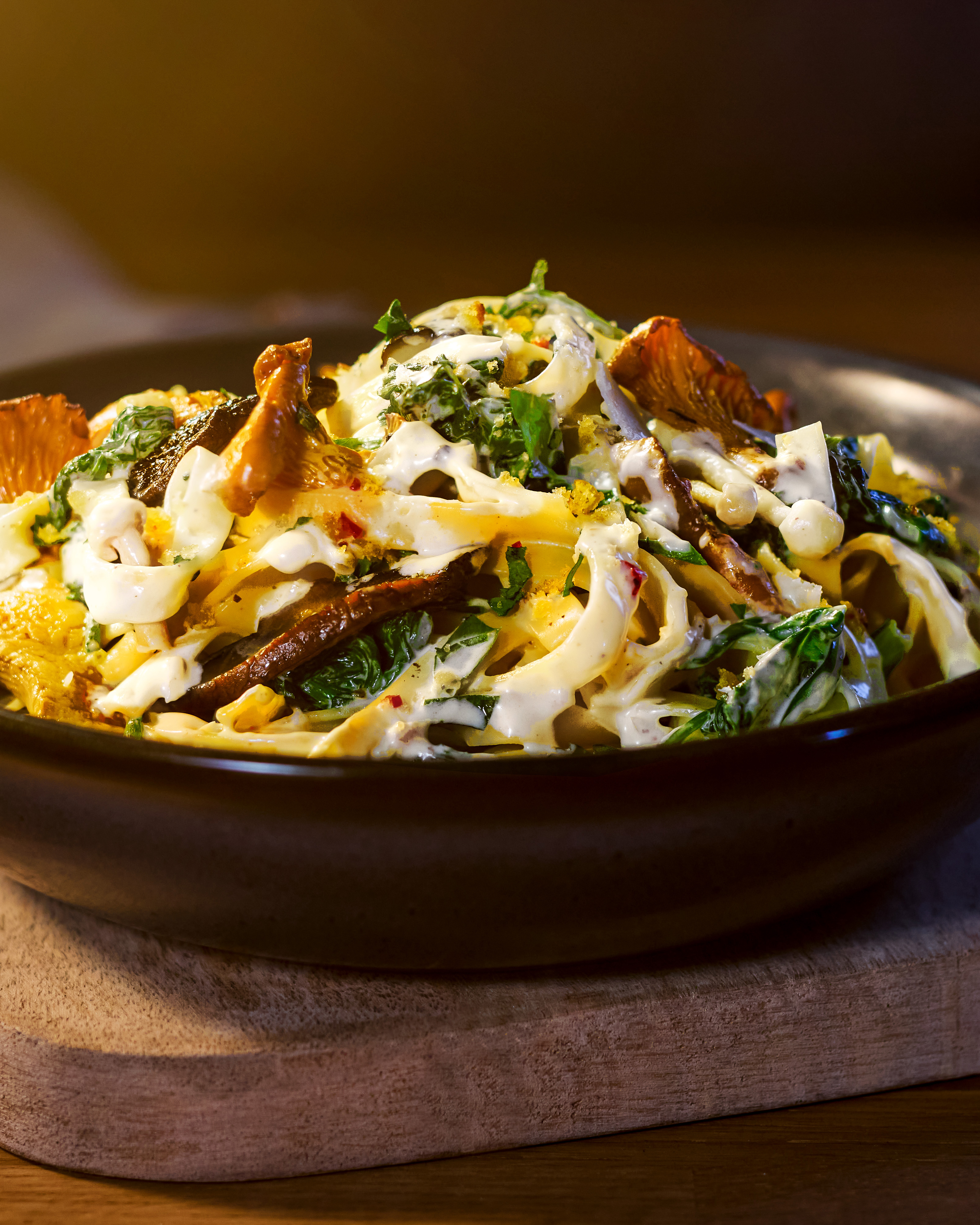 Wild Mushroom & Spinach Tagliatelle