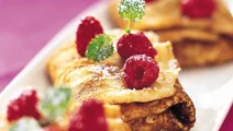 Hallonfylld pannkaka