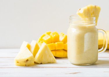 Coconut Smoothie with Mango, Pineapple, and Passion