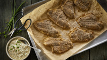 Ovnstegte fiskefileter