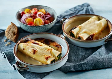 Cannelloni med spinat og hytteost