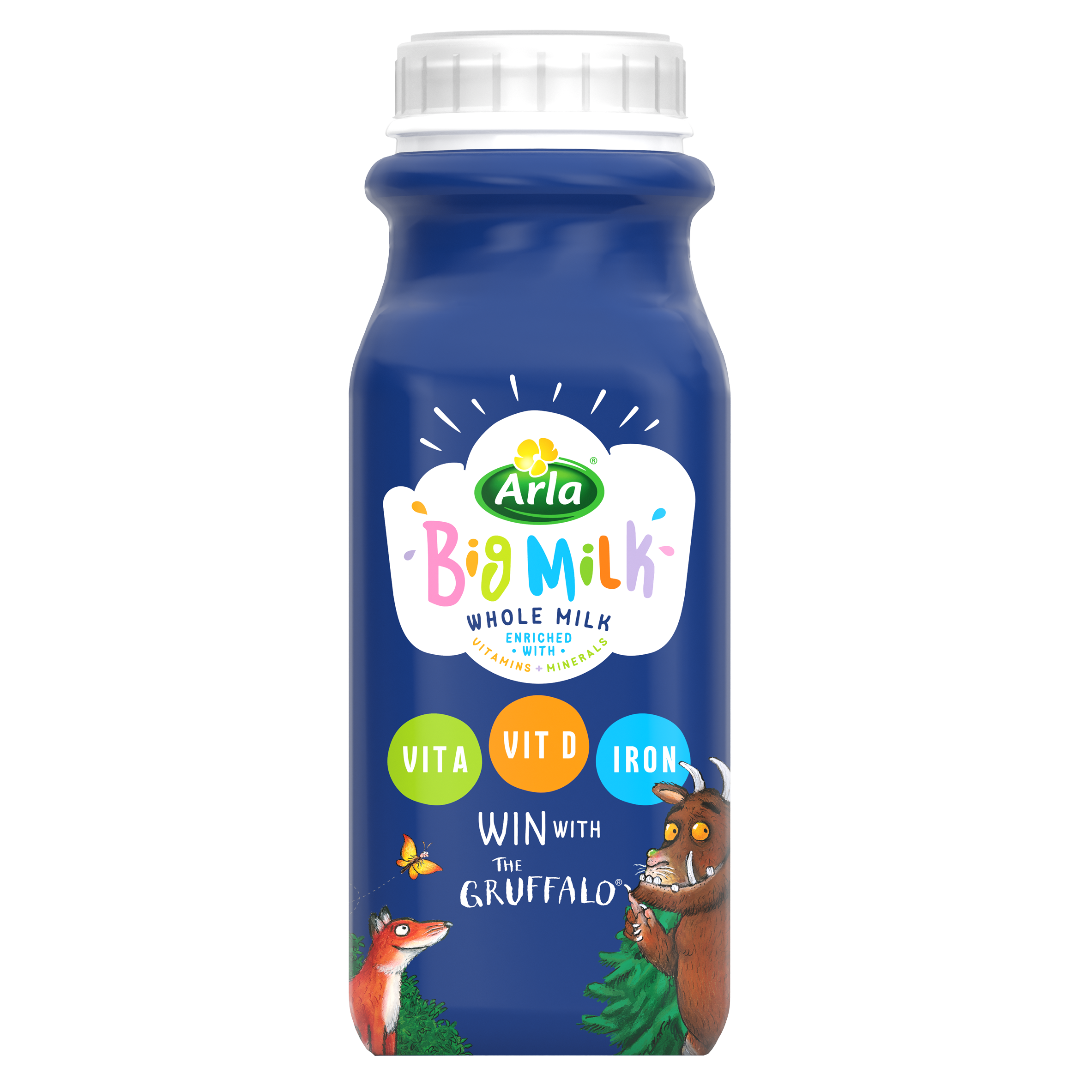 Arla Big Milk Fresh Whole Milk Vitamin Enriched for Kids 250ml