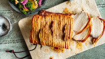 Flæskesteg med sprød svær