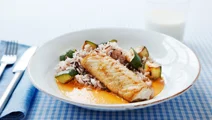 Fisk i ajvarsås