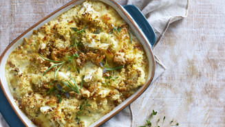 Gratineret blomkål