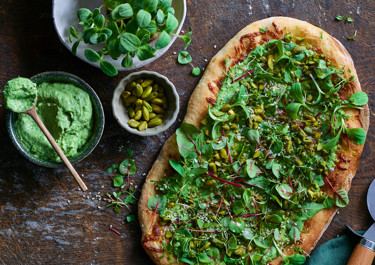 Green Goddess Pizza