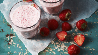 Jordbærsmoothie