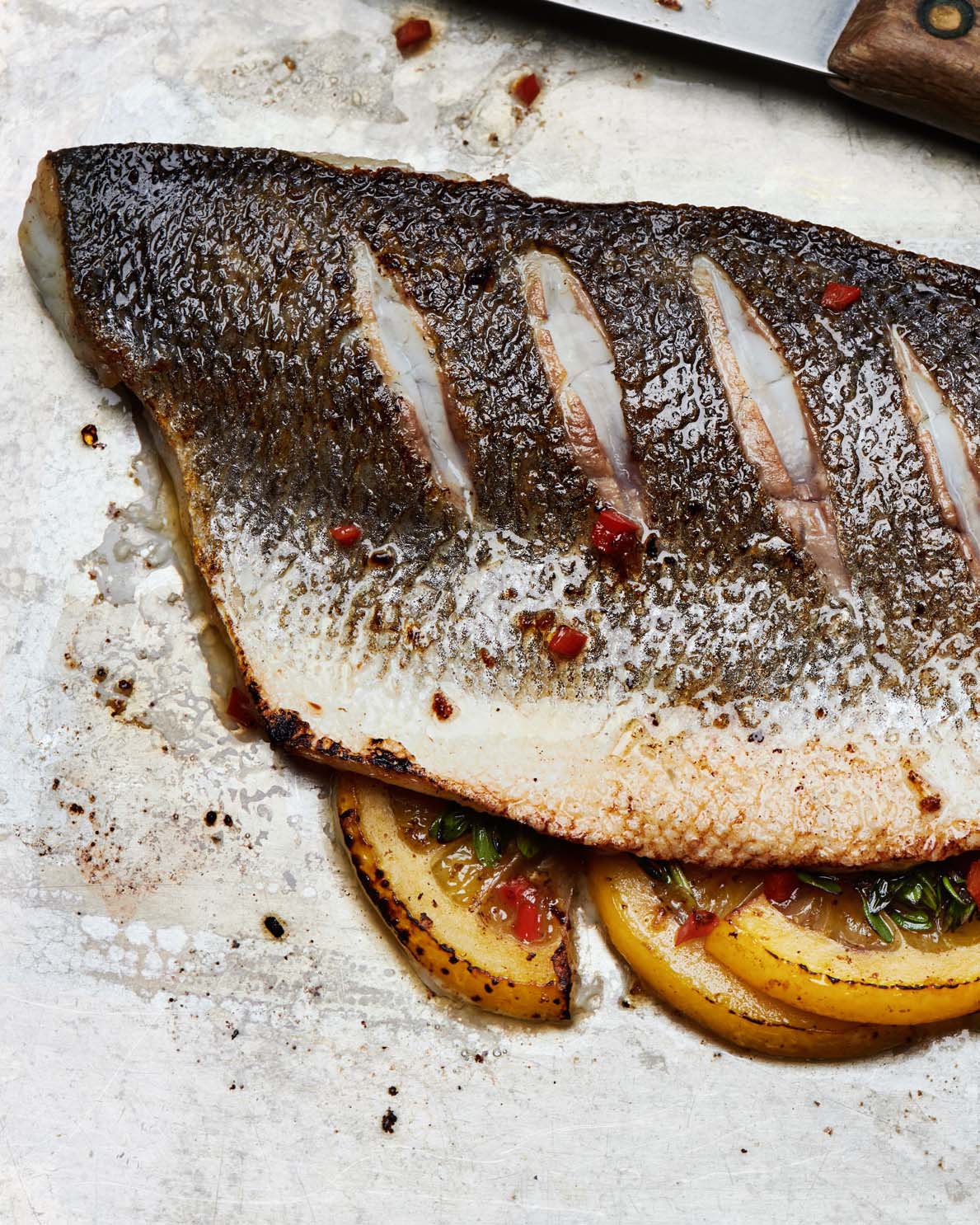 Roasted Barramundi With Garlic & Chilli Butter
