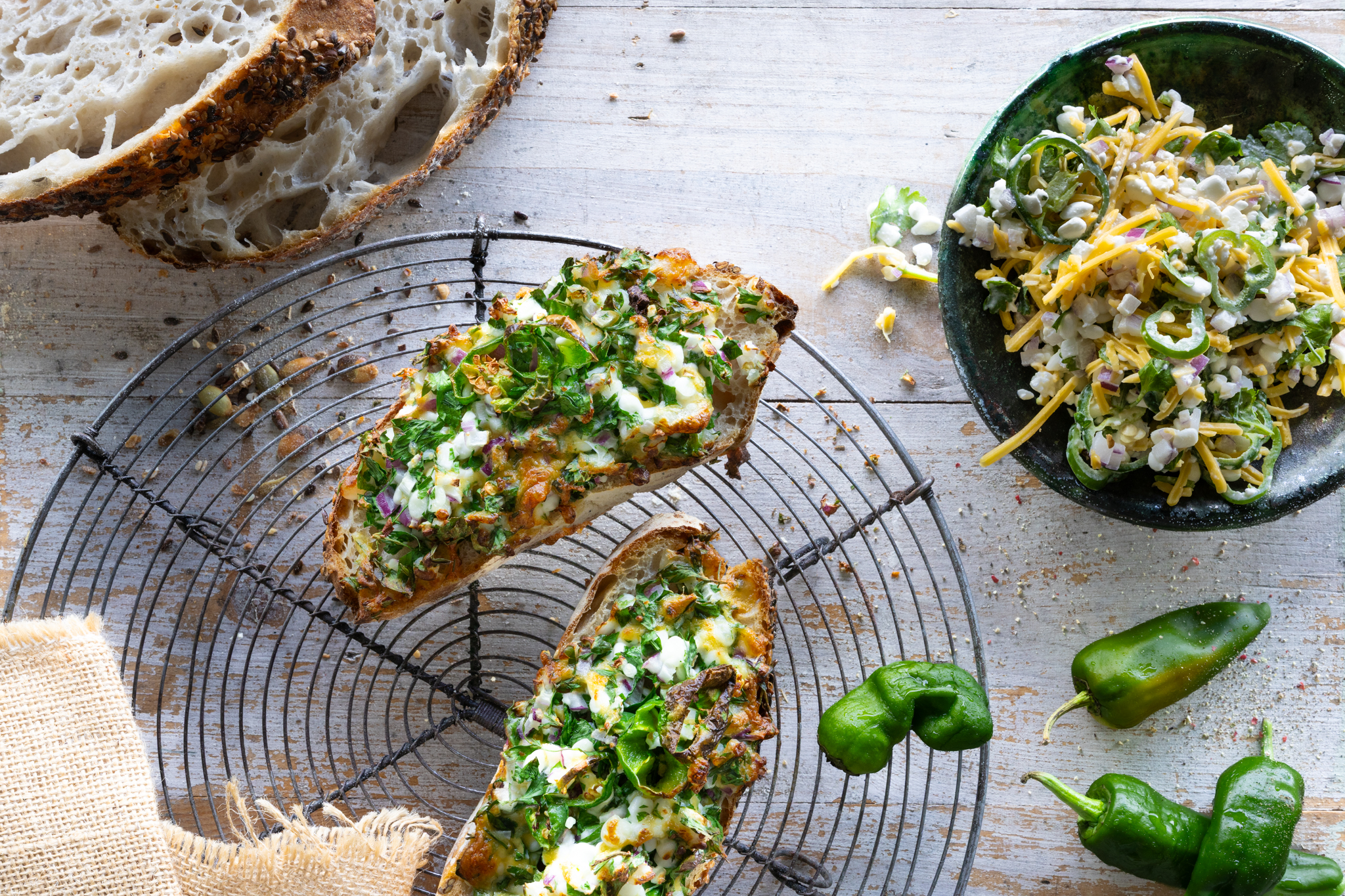 Hytteost-toast i airfryer